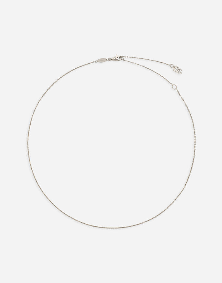 Dolce & Gabbana Belcher chain in white gold 18Kt White WANR4GWOB01