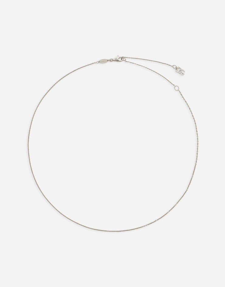 Dolce & Gabbana Catena rolò in oro bianco 18Kt Bianco WANR4GWOB01