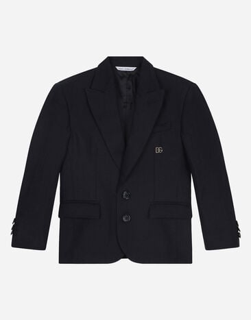 Dolce & Gabbana Linen single-breasted suit Blue L41U81FU4JB