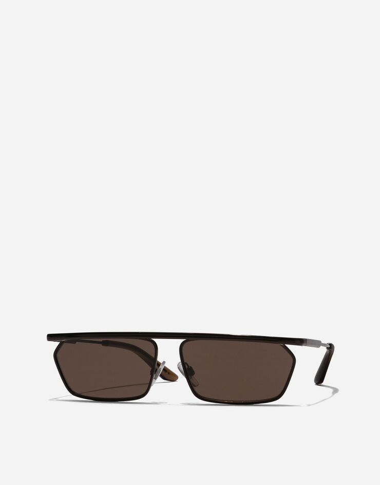 Dolce & Gabbana نظارة شمسية Metal Classic بني VG2327VM673