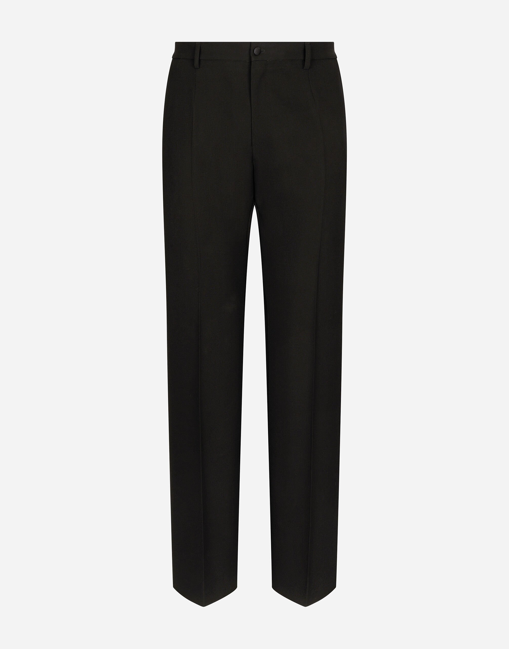 Dolce & Gabbana Pantalón de pernera recta de lana Negro VG446FVP187