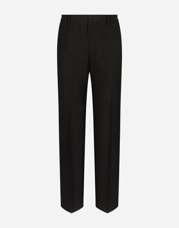 Dolce & Gabbana Straight-leg wool pants Black G8PN9TG7K1V