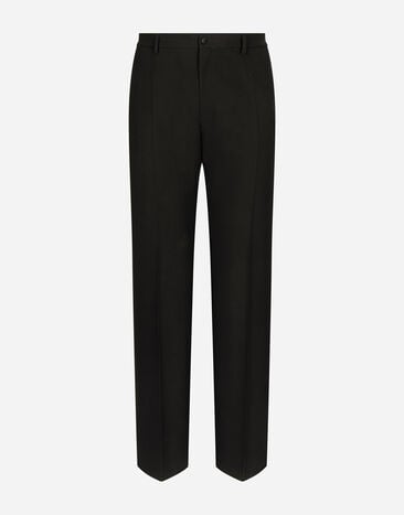 Dolce & Gabbana Straight-leg wool pants Black GP03JTGH253