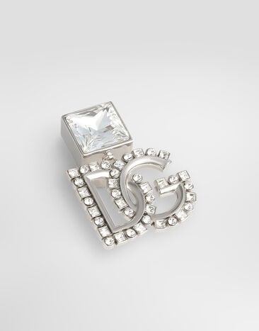 Dolce & Gabbana Rhinestone earrings with DG logo Dolce & Gabbana Rhinestone earrings with DG logo Silver WER2L1W1111