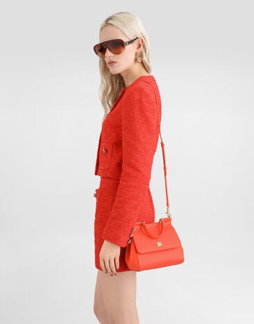 Dolce & Gabbana Small Sicily handbag in calfskin Orange BB6003B1001