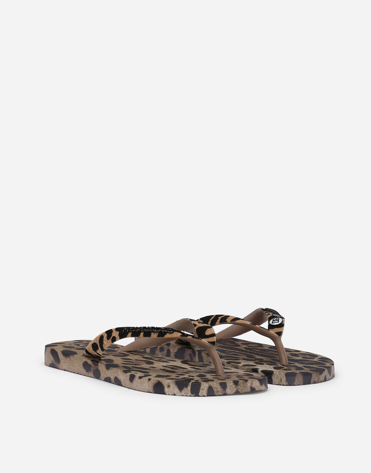 Dolce & Gabbana ドルチェ＆ガッバーナ x ハワイアナス ビーチサンダル レオパードプリント プリ VH0001VH000