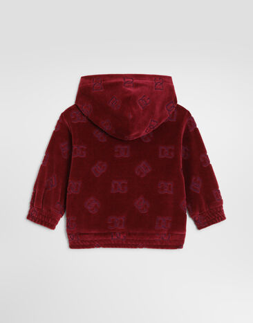 Dolce & Gabbana Logo jacquard jersey sweatshirt Red L2JWDLFJ7DL