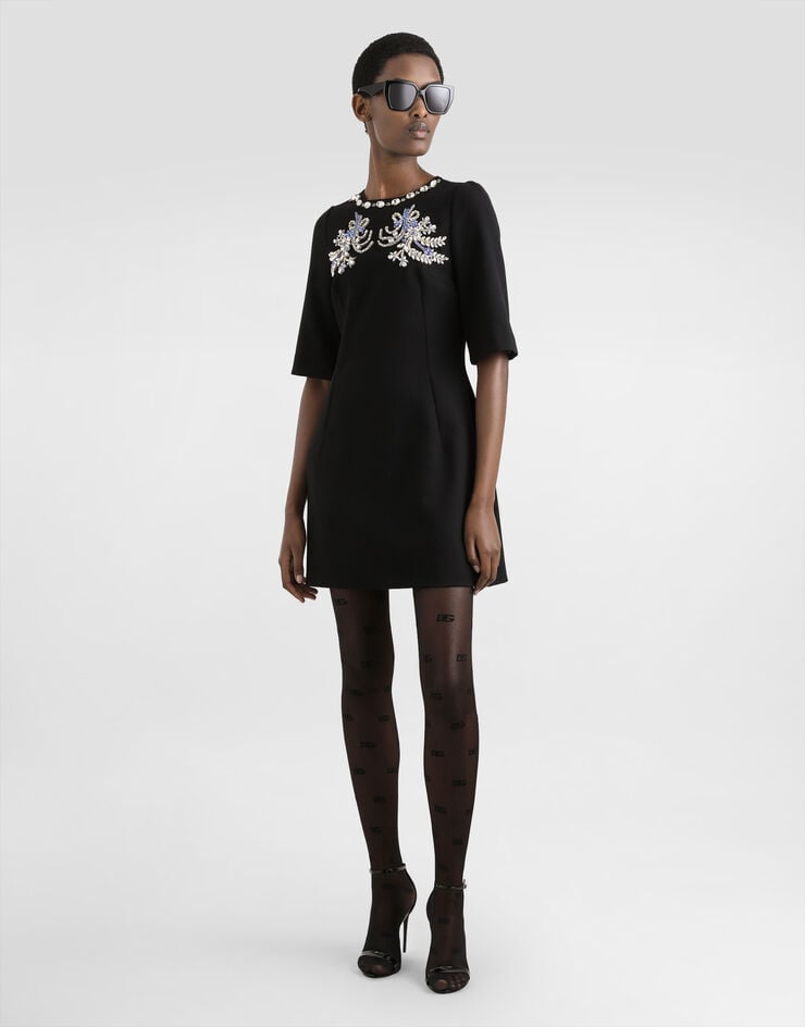 Dolce & Gabbana Kleid aus Wolle Schwarz F6GAUZGDCSX