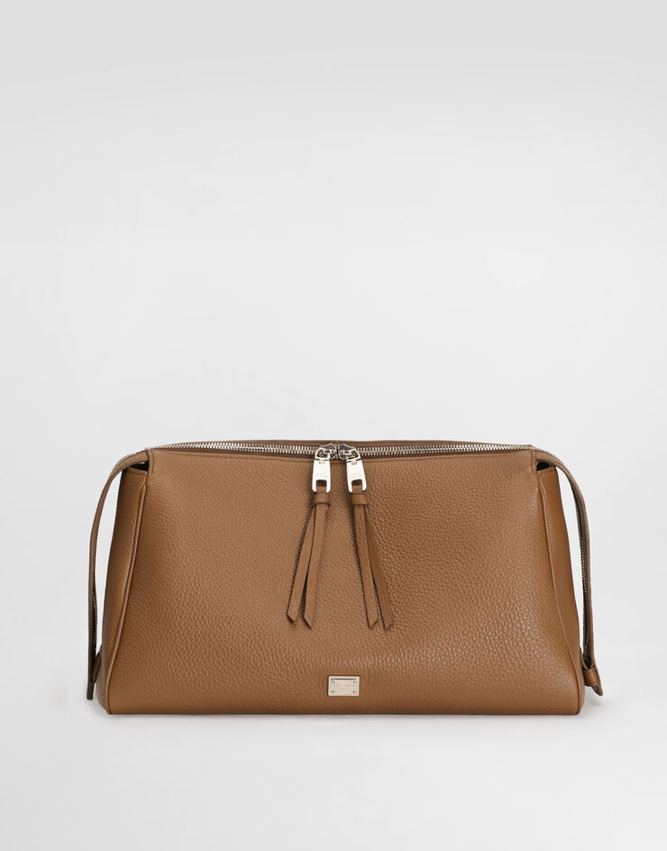 Dolce & Gabbana Vittoria calfskin crossbody bag Brown BM2190A0370