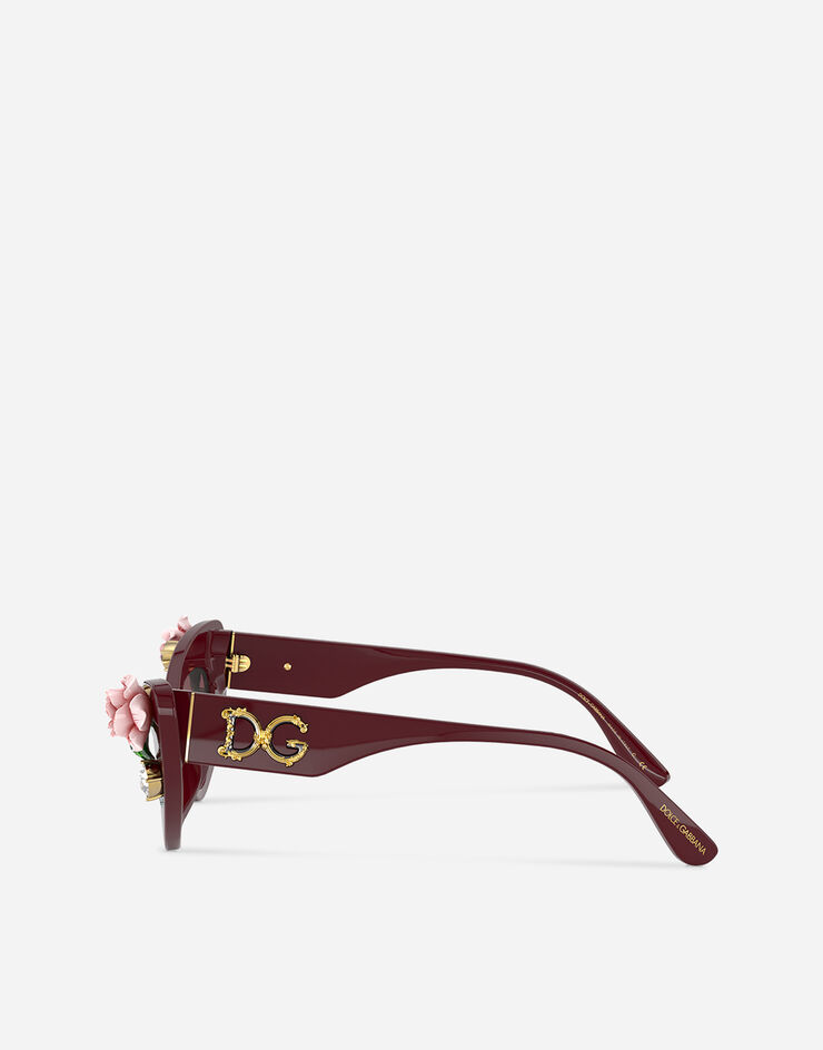 Dolce & Gabbana 「ブルーミング」 サングラス ワインレッド VG4368VP178
