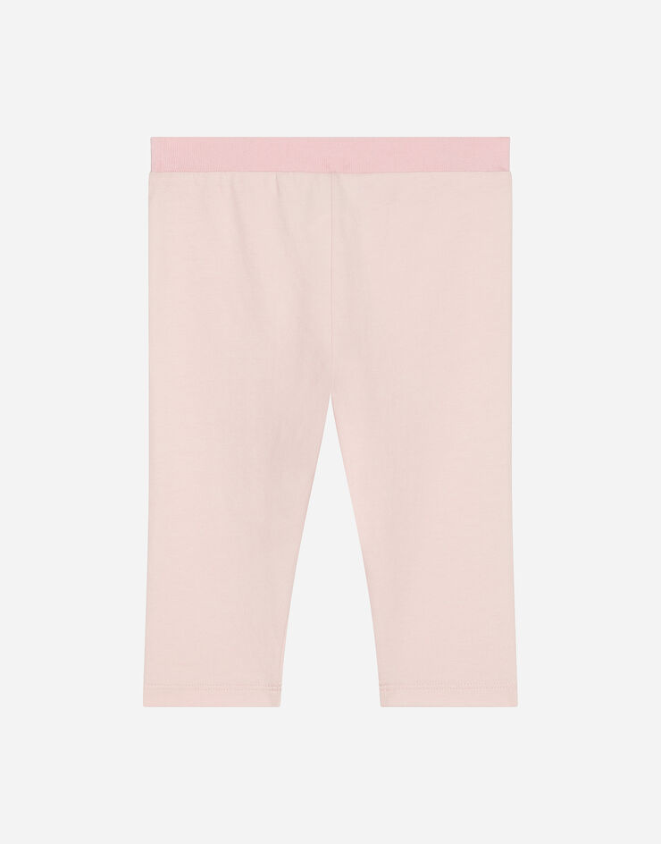 Dolce & Gabbana Leggings en jersey avec bande élastique Rose L2JPD3G7L5S