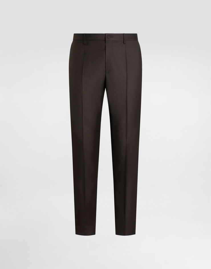 Dolce & Gabbana Pantalón de lana virgen Brown GP0N7TGK059