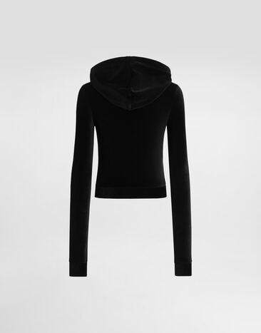 Dolce & Gabbana Chenille sweatshirt Black F9U86ZFUGUE