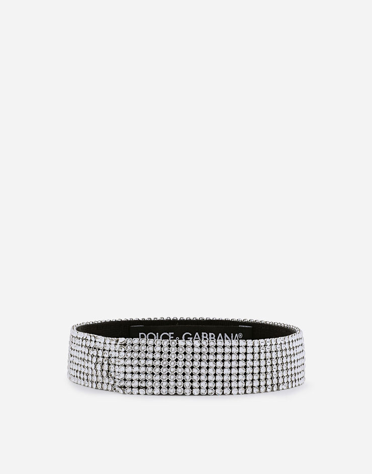Dolce & Gabbana Crystal mesh choker with DG logo Crystal WNO6X1W1111