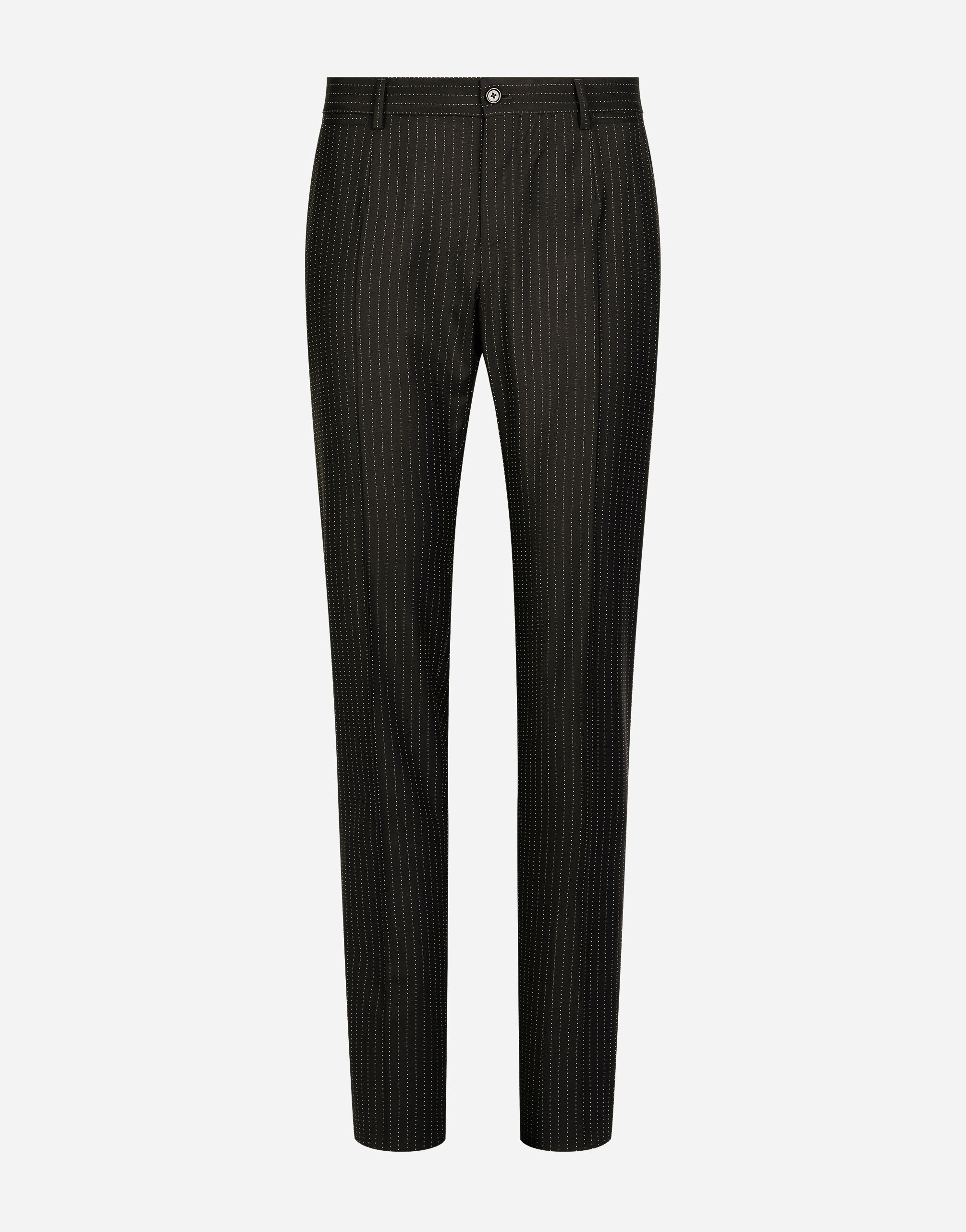 パンツ Dolce & Gabbana Tailored Black Wool Pants Tailored wool gabardine tuxedo pants in Black for Women