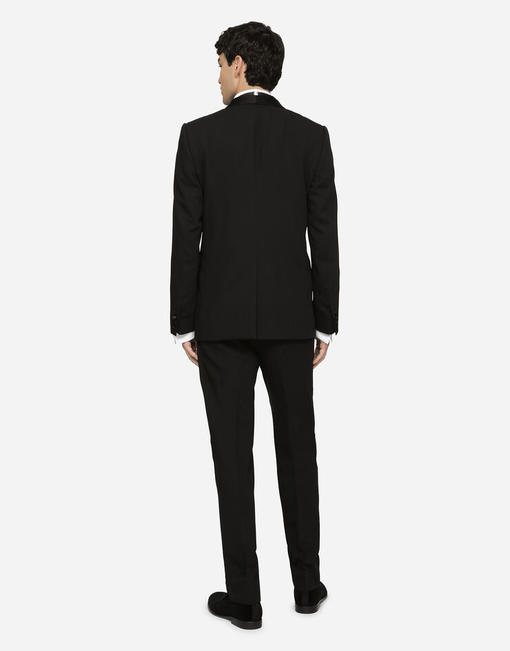 Dolce & Gabbana Wool Martini-fit tuxedo suit BLACK GK1FMTFU2KF