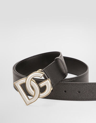 Dolce & Gabbana Alpine calfskin belt Black BC4941AG651