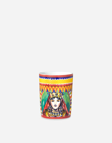 Dolce & Gabbana Porcelain Water Glass Multicolor TCB003TCALV