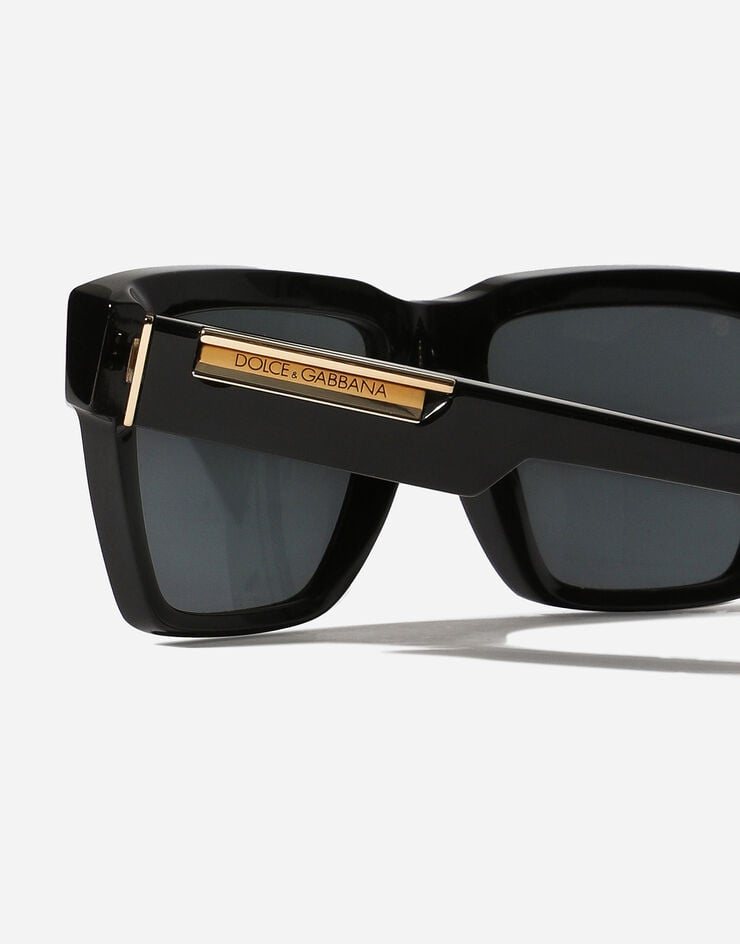 Dolce & Gabbana نظارة شمسية Mirror Logo أسود VG446EVP187
