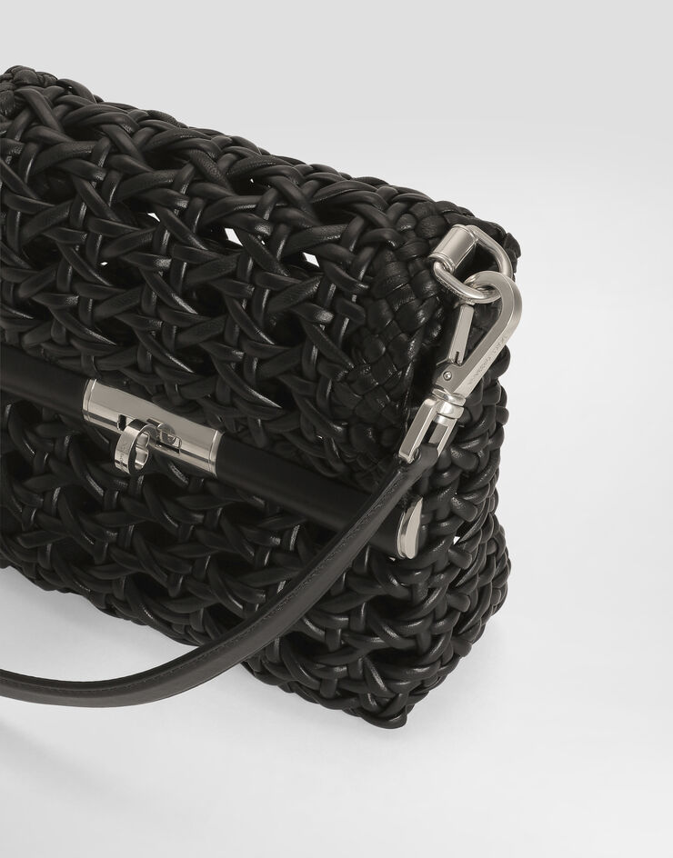Dolce & Gabbana Bolso de paja trenzada Black BM2445A9N78