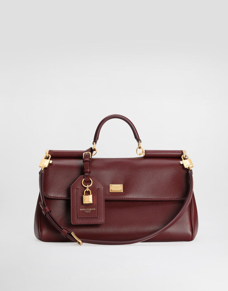 Dolce & Gabbana My Sicily handbag in plongé calfskin Bordeaux BB7782B7321
