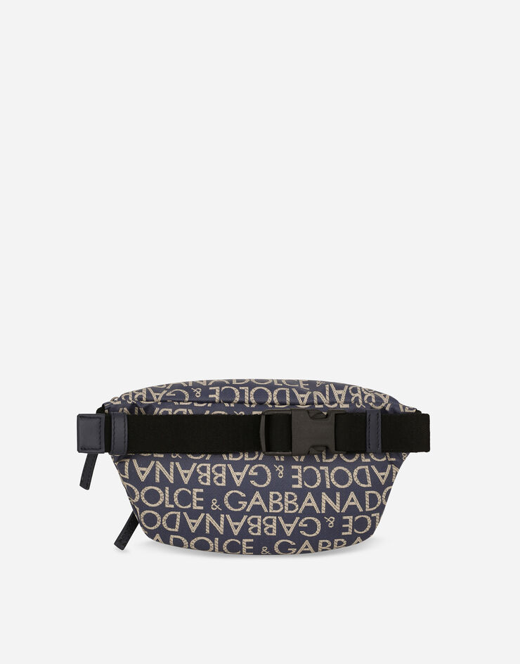Dolce & Gabbana 코팅 자카드 벨트백 블루 EM0103AJ705