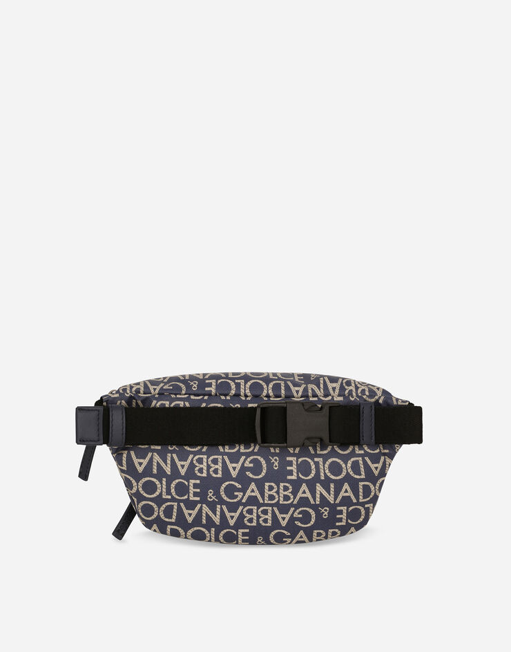 Dolce & Gabbana Coated jacquard belt bag Blue EM0103AJ705