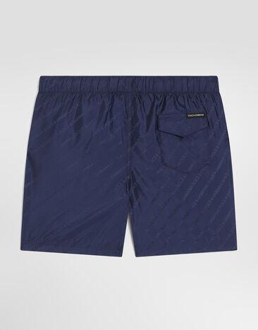 Dolce & Gabbana Logo-jacquard swim boxer shorts Blue L4J818FJSDF