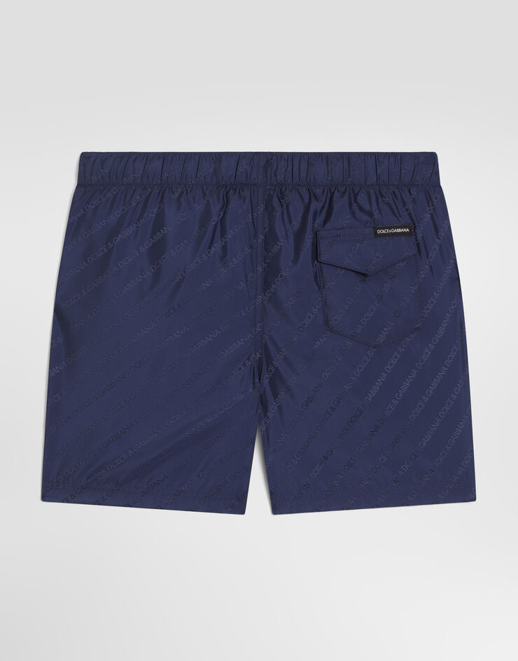 Dolce & Gabbana Logo-jacquard swim boxer shorts Dolce & Gabbana Logo-jacquard swim boxer shorts Blue L4J818FJSDF