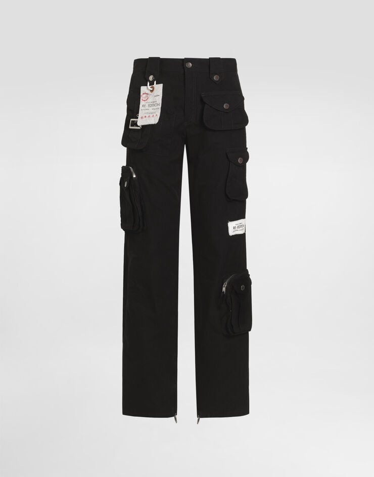Dolce & Gabbana Waxed faille trousers Dolce & Gabbana Waxed faille trousers Black GV0QETHUMS8