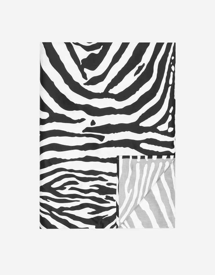 Dolce & Gabbana Sábana bajera ajustable de algodón satinado Multicolor TCE048TCAKF