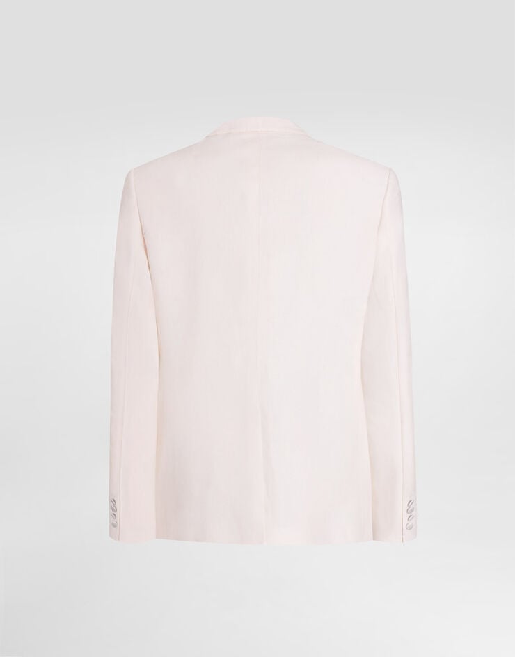 Dolce & Gabbana Double-breasted suit in linen canvas White GK04JTFU4MC