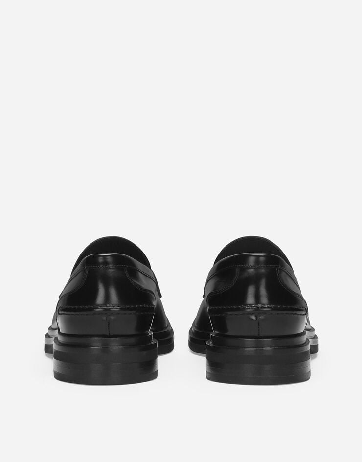 Dolce & Gabbana حذاء لوفر من جلد عجل مصقول أسود A30216A1203
