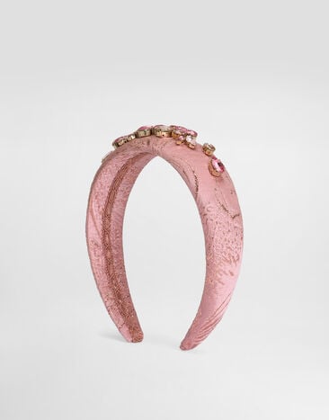 Dolce & Gabbana Lamé brocade headband Multicolor LB3L54HJMR0