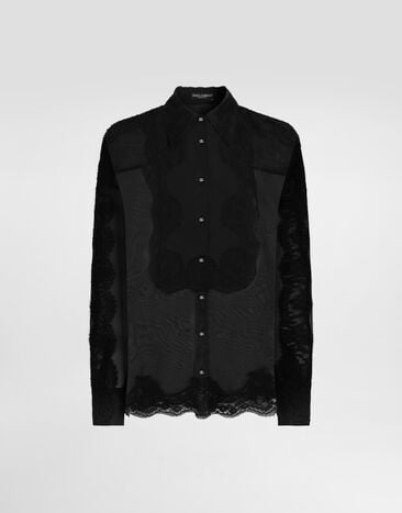 Dolce & Gabbana Camisa en organza Dolce & Gabbana Camisa en organza Black F5U90TFU1BU