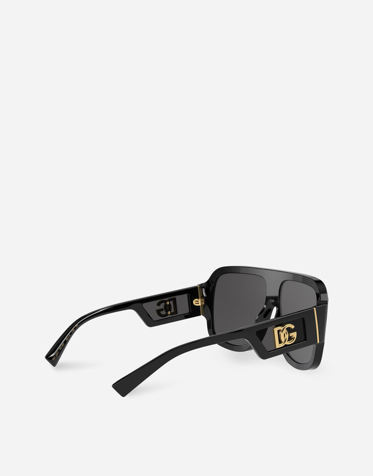 Dolce & Gabbana Sonnenbrille DG Crossed Schwarz VG4401VP187