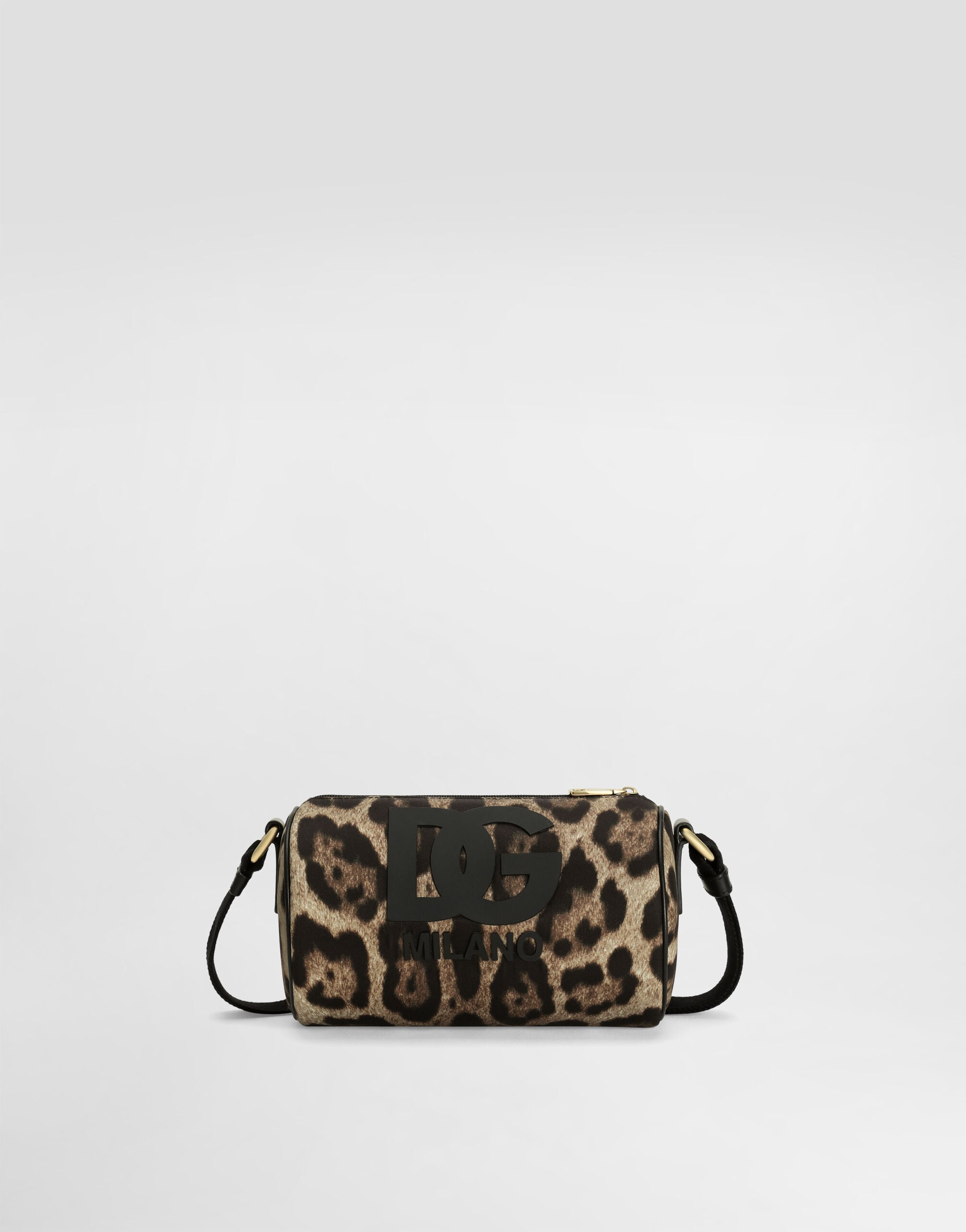 Leo-print nylon crossbody bag in Print for Girls | Dolce&Gabbana® US