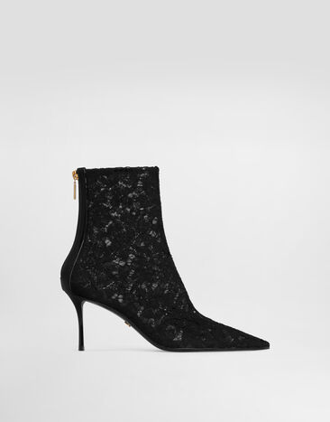 Dolce & Gabbana Ботильоны из кружева черный CT1119A0610