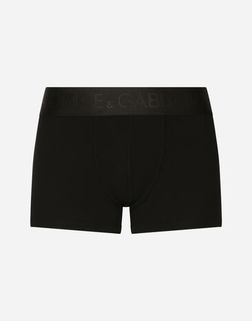 Dolce & Gabbana Boxershorts Regular Jersey bi-elastisch Schwarz M4F26JOUAIG