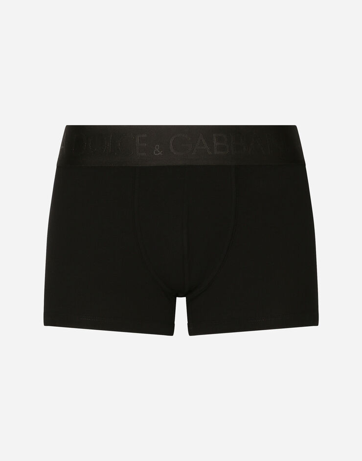 Dolce & Gabbana Boxer regular jersey bielastico Black M4F26JOUAIG