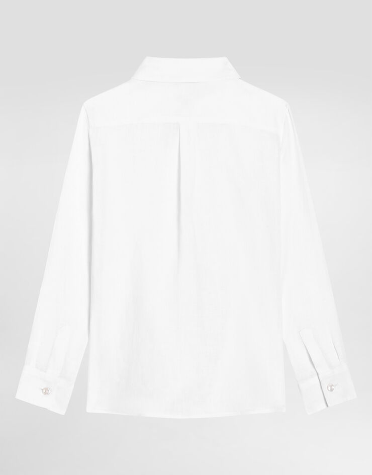 Dolce & Gabbana Linen canvas shirt White L44S71FU4LU