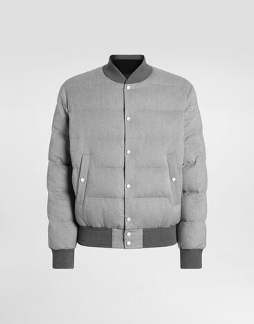 Dolce & Gabbana Reversible padded jacket Grey G9BSOTFU5YA