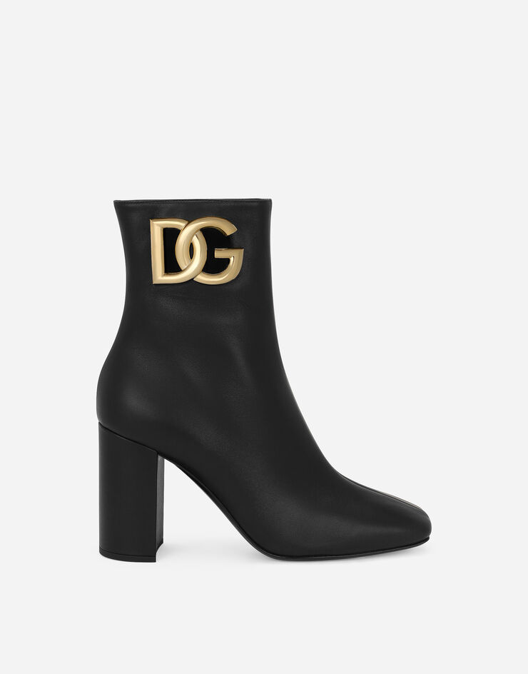 Dolce&Gabbana حذاء بوت برقبة للكاحل من جلد نابا أسود CT1001AQ513