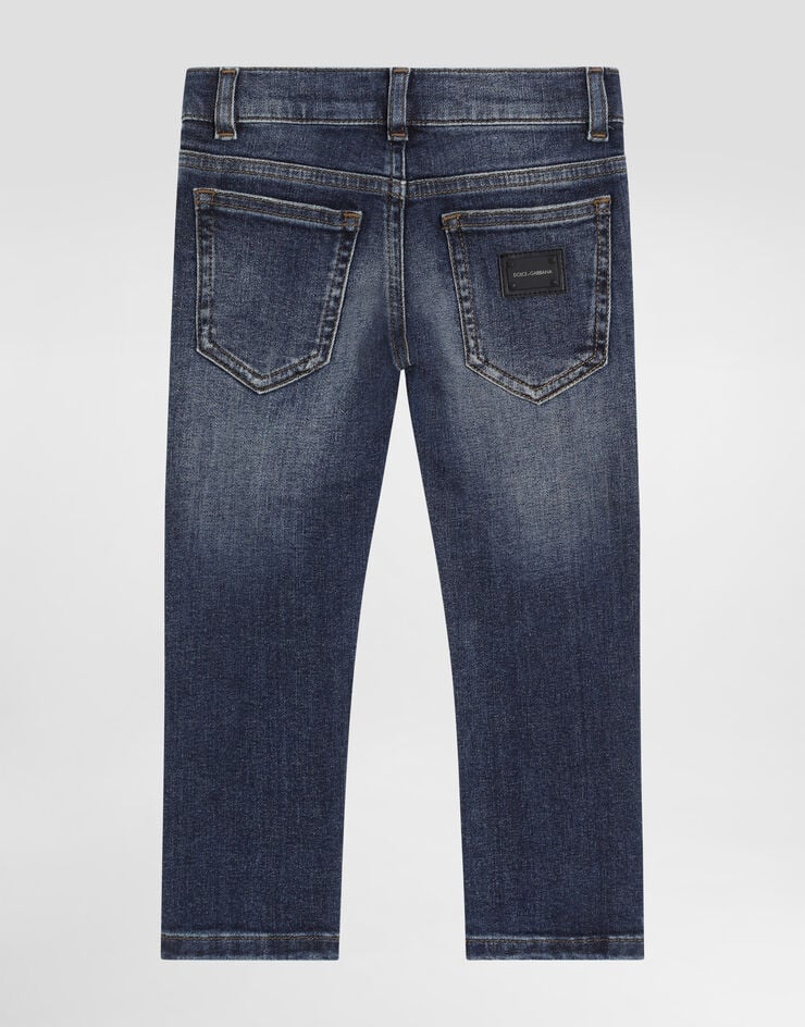Dolce & Gabbana Jean slim stretch bleu foncé Bleu L41F96LD725