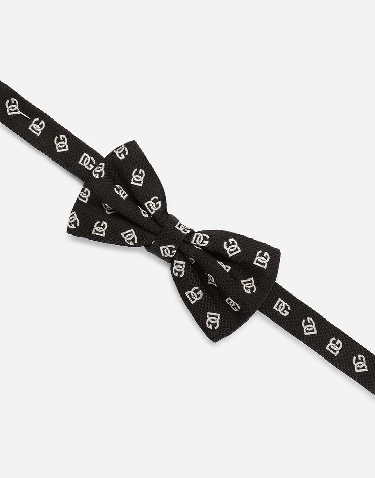 Dolce & Gabbana Papillon in seta jacquard DG Logo Multicolor LB6A77G0JQU