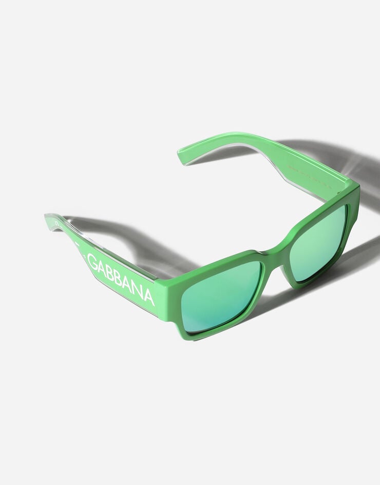 Dolce & Gabbana DNA logo sunglasses Verde VG600JVN1F2