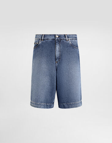 Dolce & Gabbana ロゴプレート コットン デニム ショートパンツ マルチカラー GP0T2ZG8MK5