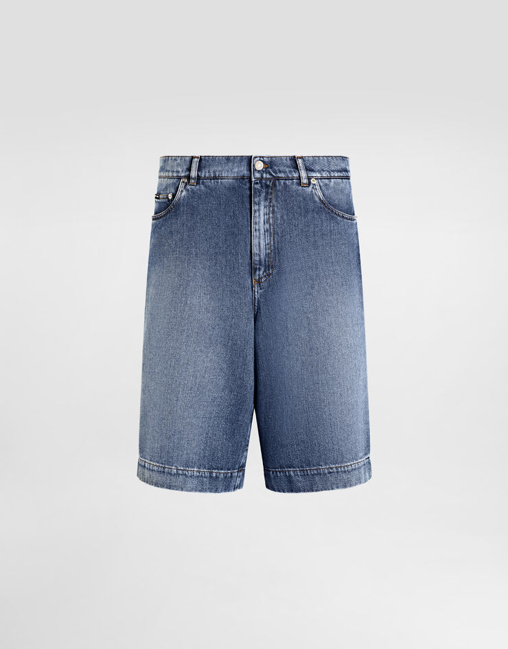 Dolce & Gabbana ロゴプレート コットン デニム ショートパンツ マルチカラー GP0T2ZG8MK5
