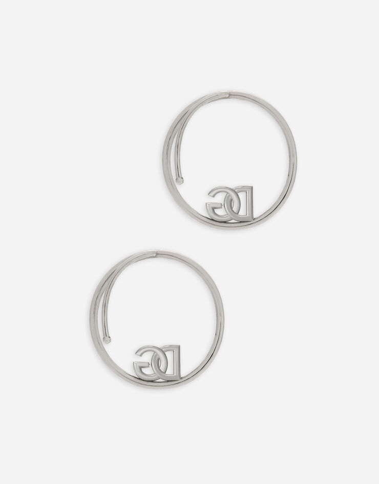 Dolce & Gabbana Ear cuff earrings with DG logo Silver WEO8L4W1111