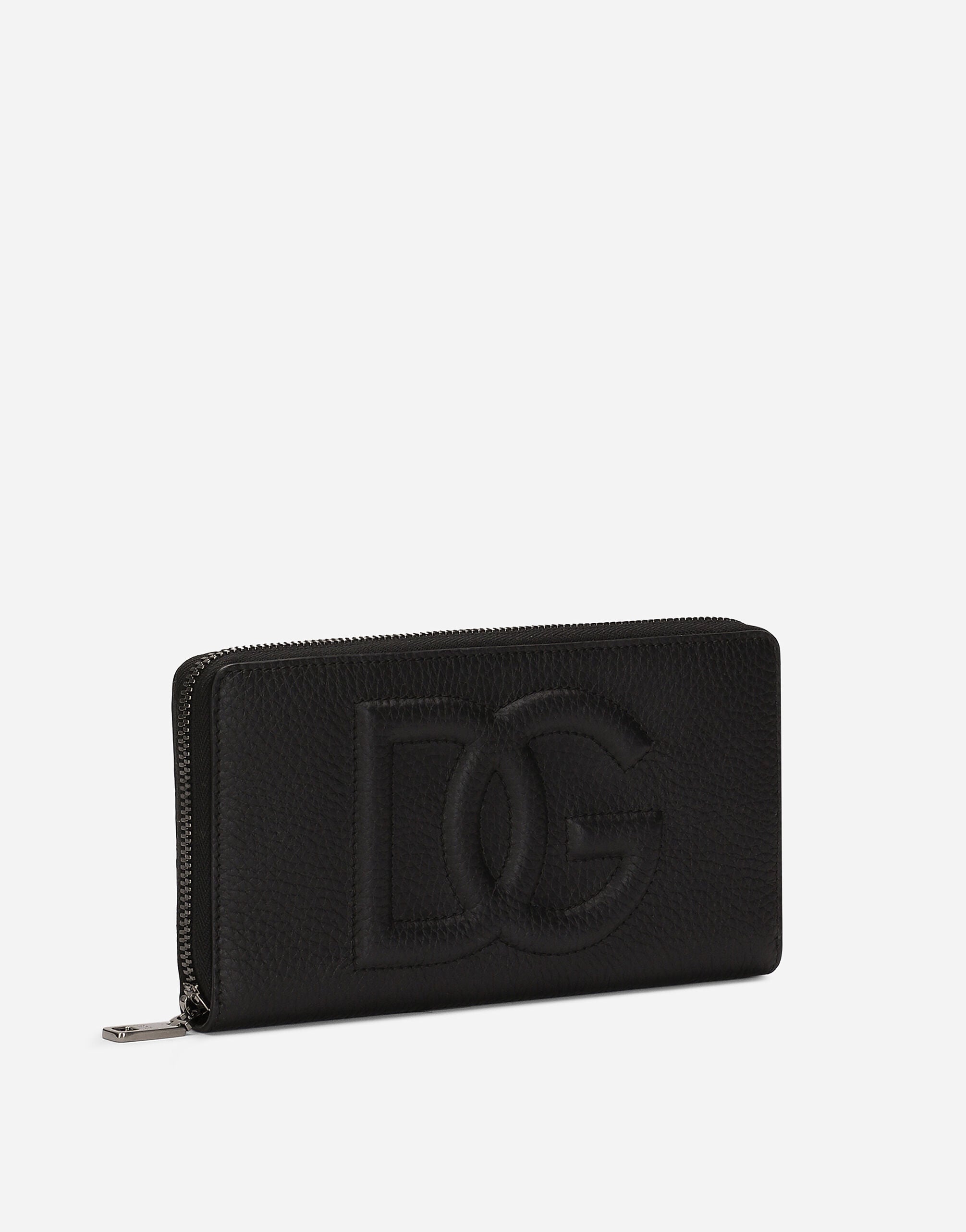 Zip-around DG Logo wallet in Black for Men | Dolce&Gabbana® US